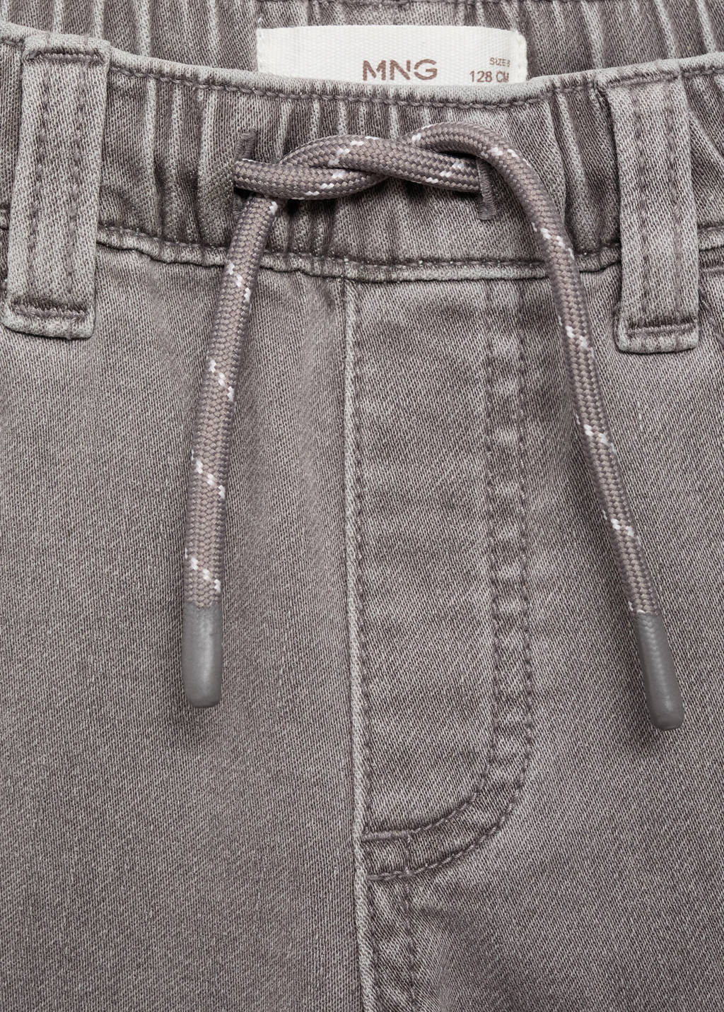Mango Kids regular waist regular fit jeans grijs