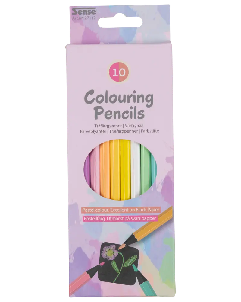 Sense Farveblyanter 10-pak - pastel