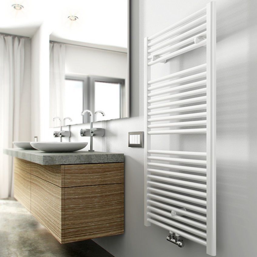 SaniGoods Inola handdoek radiator 120x60cm wit 616Watt