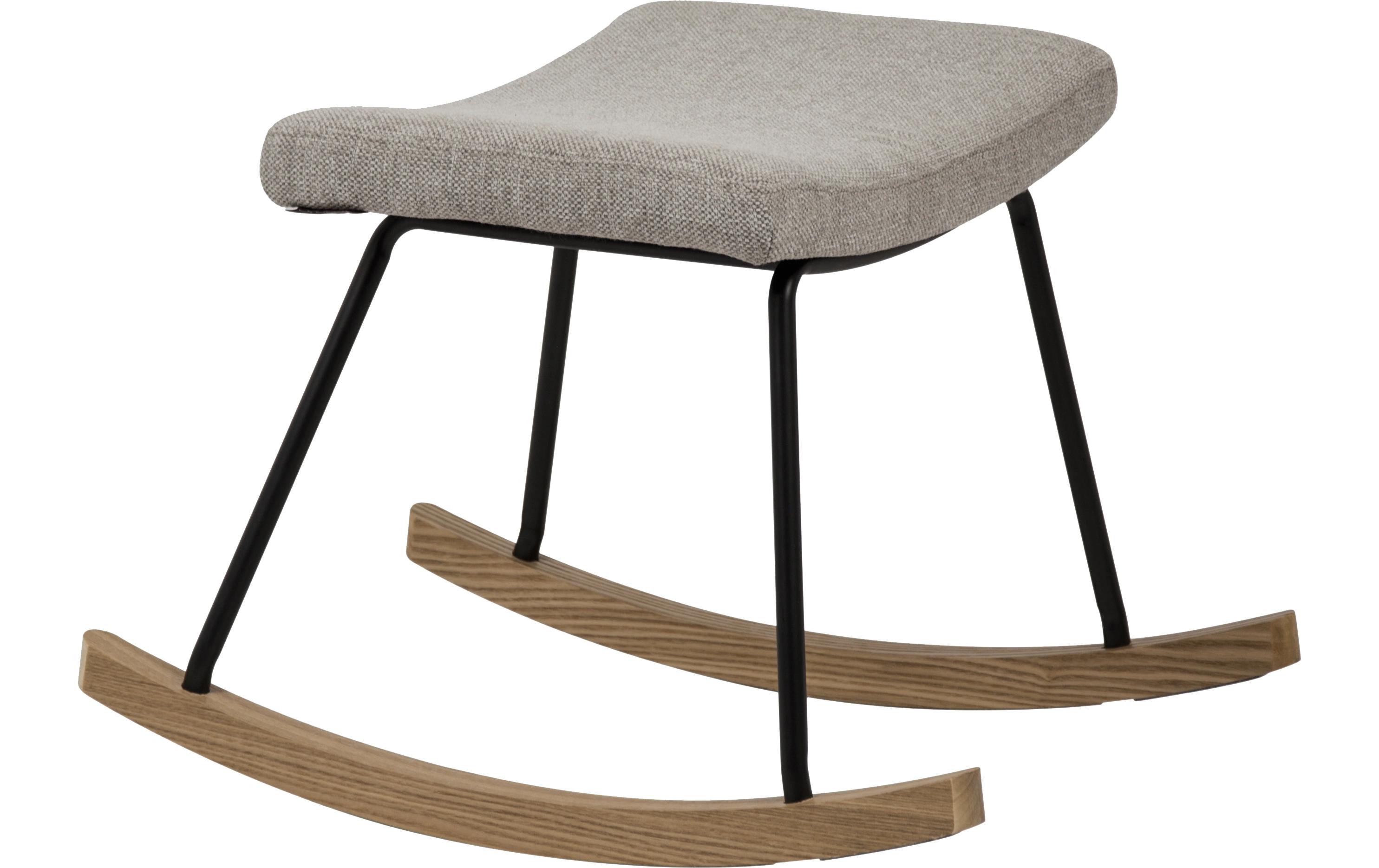 Hocker De Luxe Sand Grey<br>Perfekter Begleiter für Schaukelstuhl