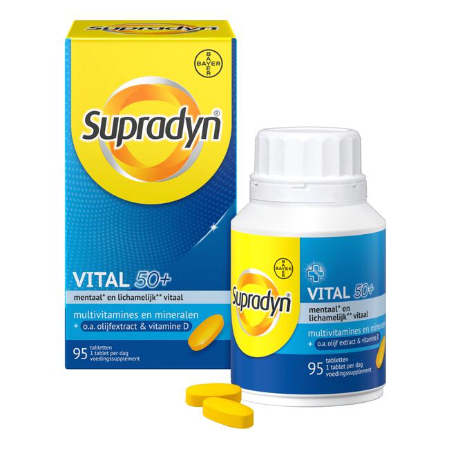 Supradyn Vital 50+ multivitamines voor vijftigplussers95 tabletten