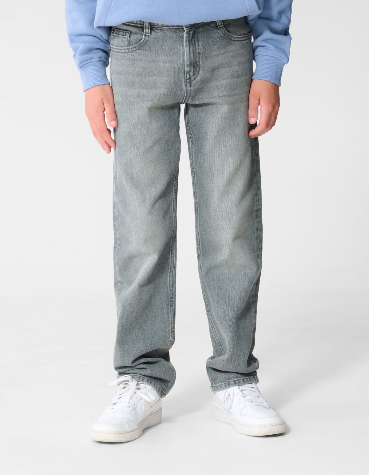 Straight Fit Jeans Grijs