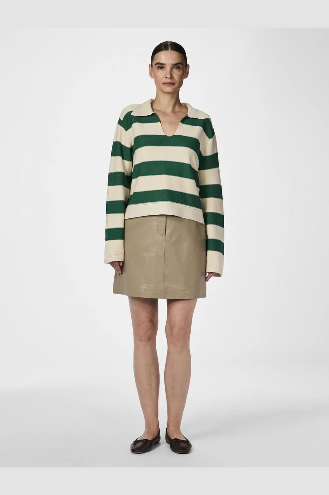 Y.A.S Yastinka Ls Polo Knit Pullover