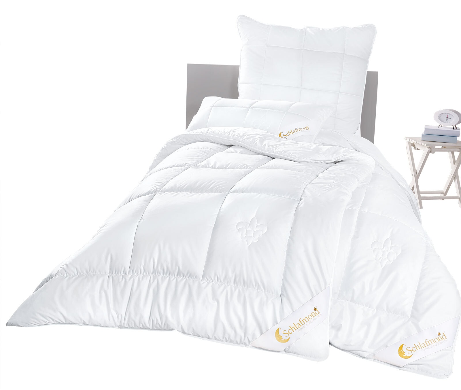 Schlafmond 4-Jahreszeitenbett LILLY 135 x 200 cm 400/800 g natur