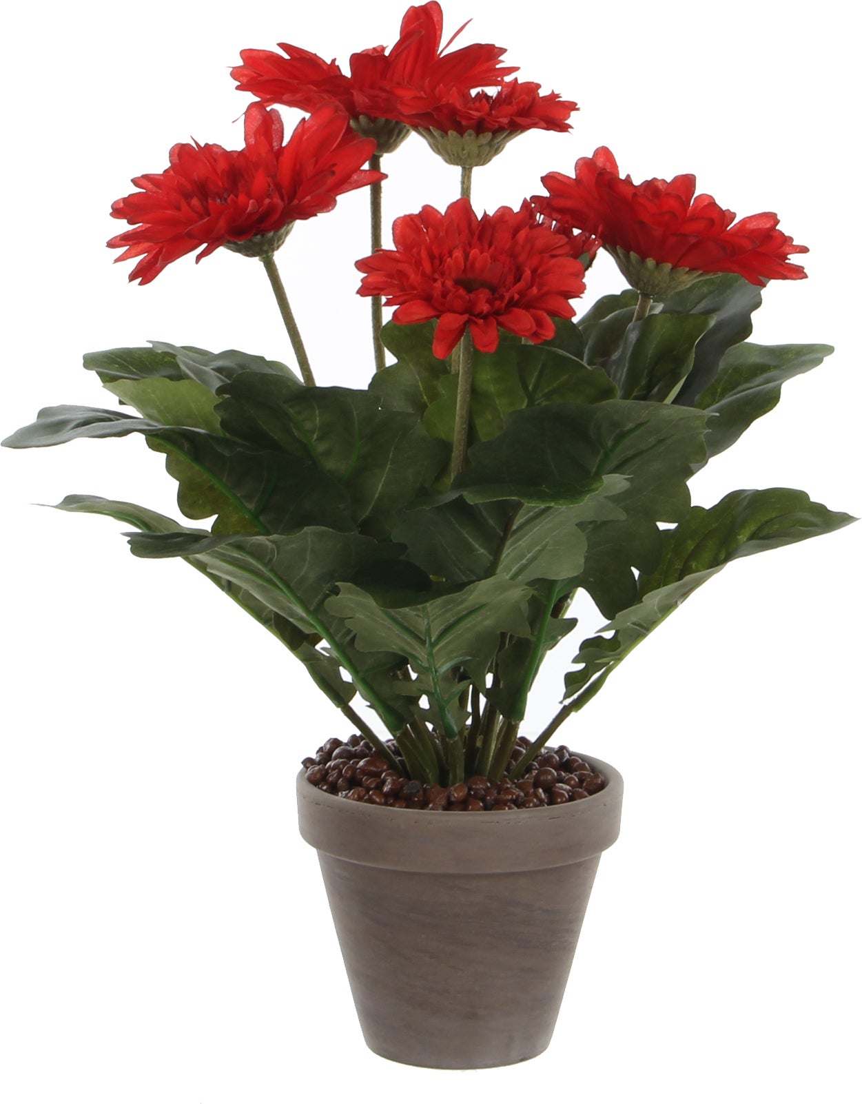 Mica Decorations kunstplant Gerbera rood D 30 H 35 cm