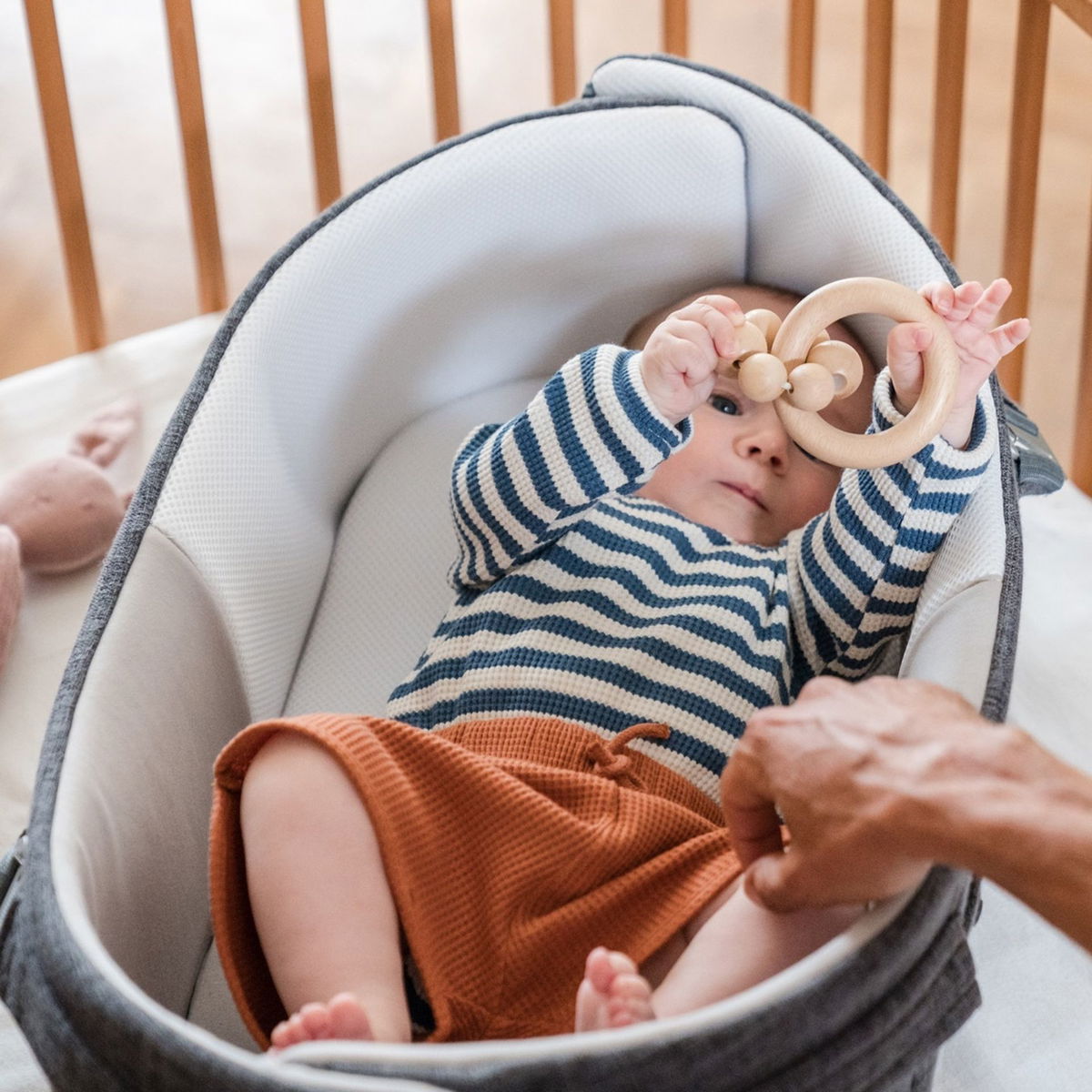 doomoodoomoo   Nest n Go Babynest grau