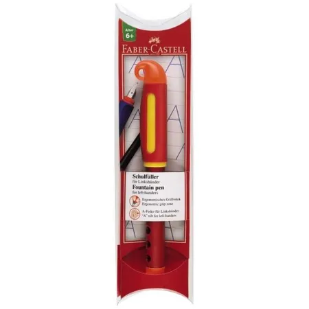 Faber-Castell Schulfüller für Linkshänder, Schaftfarbe orange