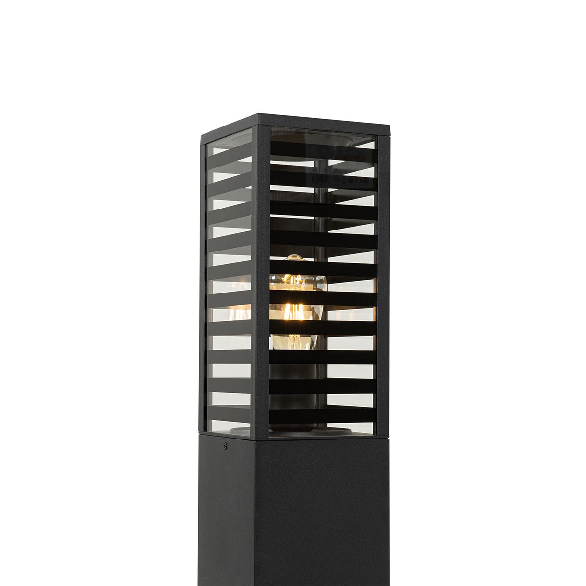 Moderne staande buitenlamp zwart 80 cm IP44 - Reims