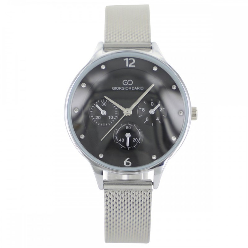 Coffret montre Femme GIORGIO bracelet Acier Argenté