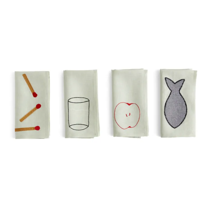 Hay Serviettes de table Sobremesa - Set de 4 | Vert