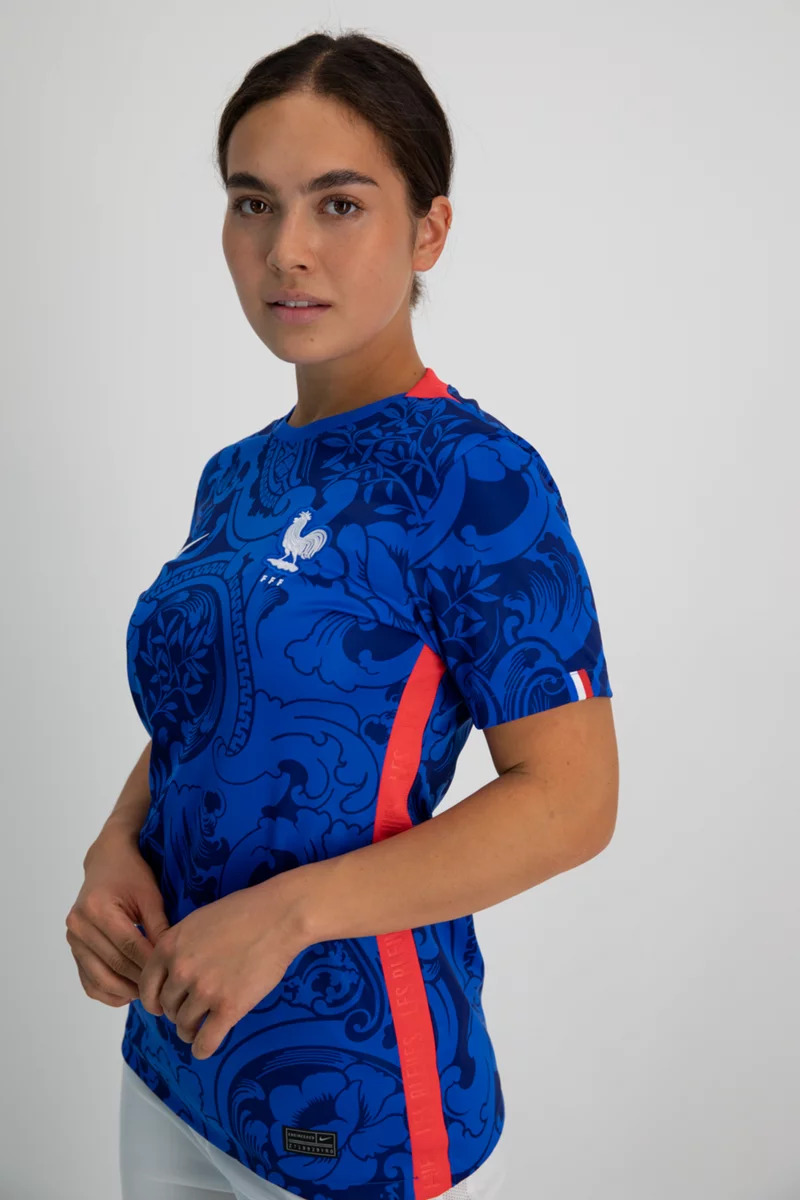 Nike Frankreich Home Replica Damen Fussballtrikot Women EM 2022