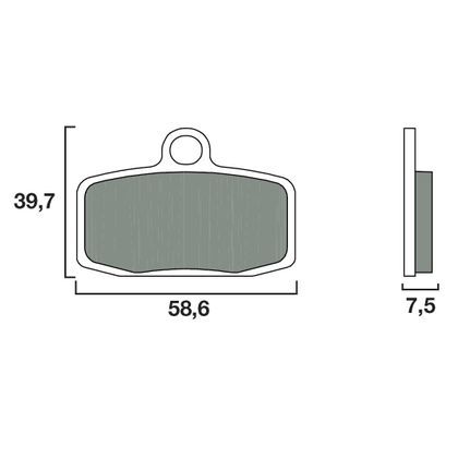 Plaquettes de freins Brembo Sinter Métal Fritté Racing avant