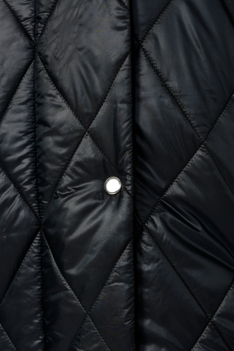 Steppjacke, oversized, Rhombenstepp, 2-Wege-Zipper, Langarm