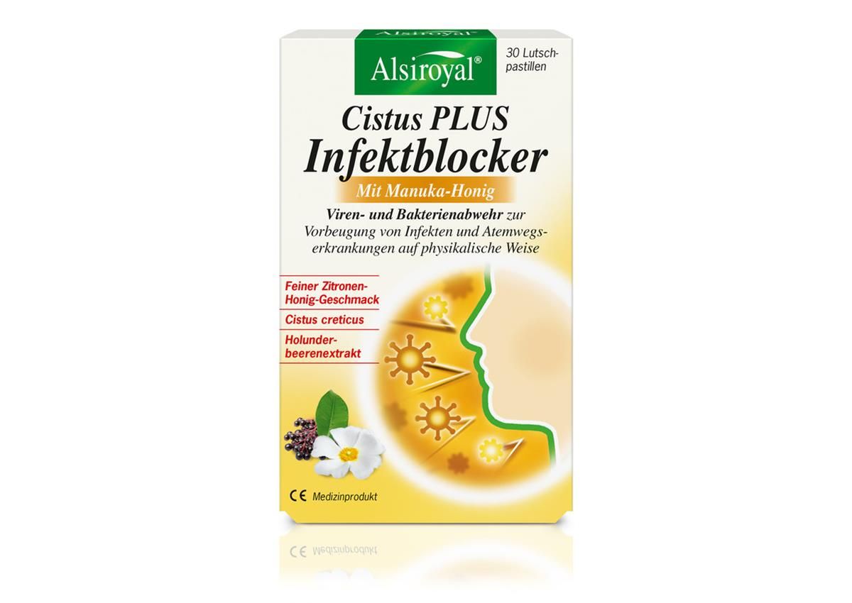 Alsiroyal Cistus PLUS Infektblocker mit Manuka-Honig Pastillen