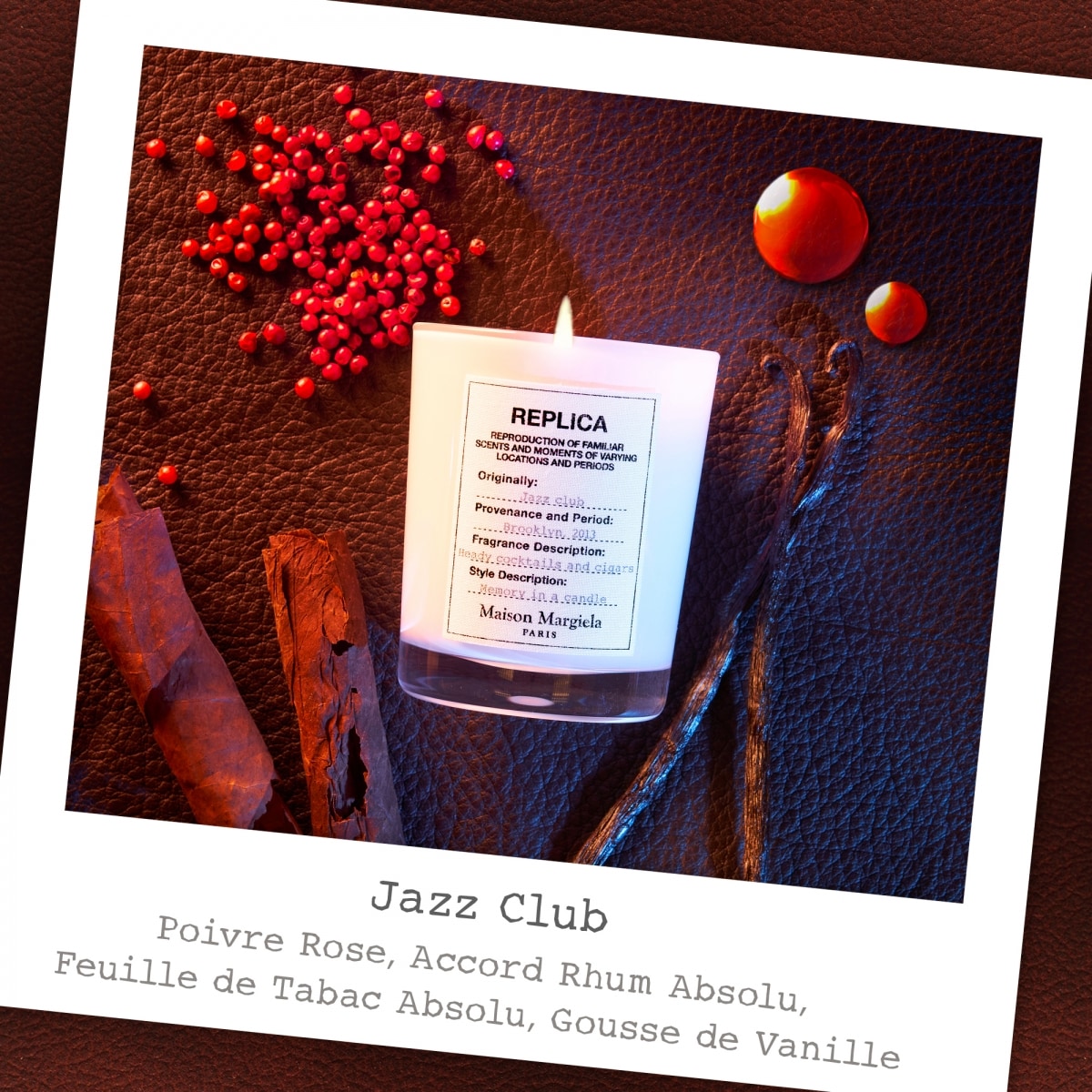Maison Margiela REPLICA Jazz Club Bougie Parfumée Envoûtante