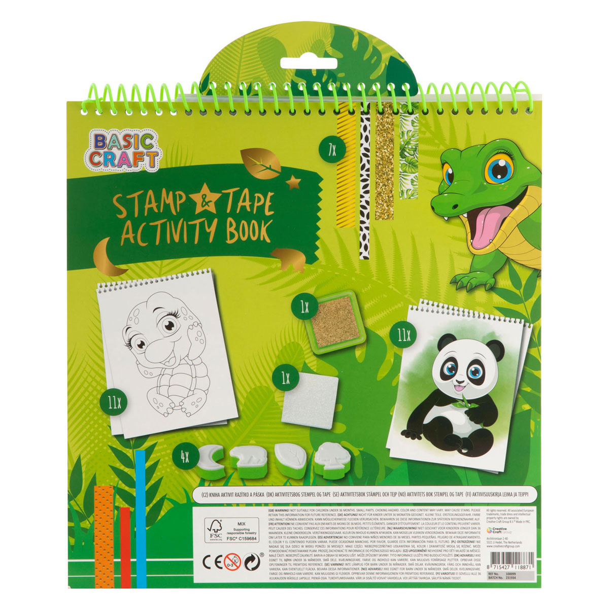 Stempel en Tape Activiteitenboek - Tijger