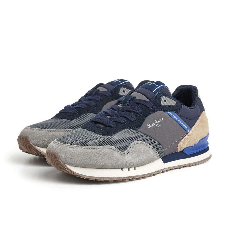 Tênis Pepe Jeans London Forest M em couro cinza