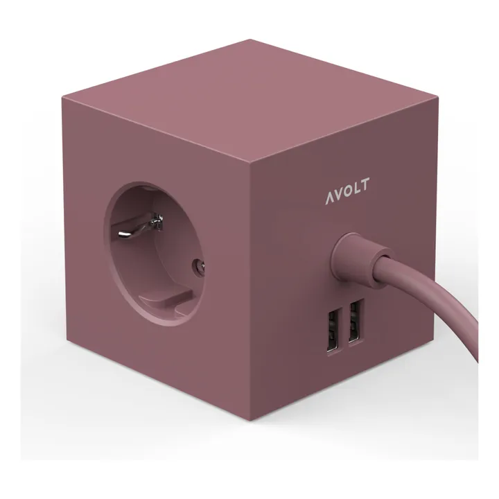 Avolt Rallonge Square 1 avec prise USB | Rouille