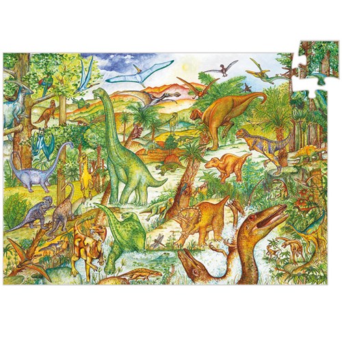 Puzzle observation 100pcs  5y dinosaures