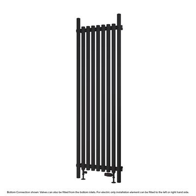 Eastbrook Lambourne horizontale radiator 55x180cm 1146W zwart mat