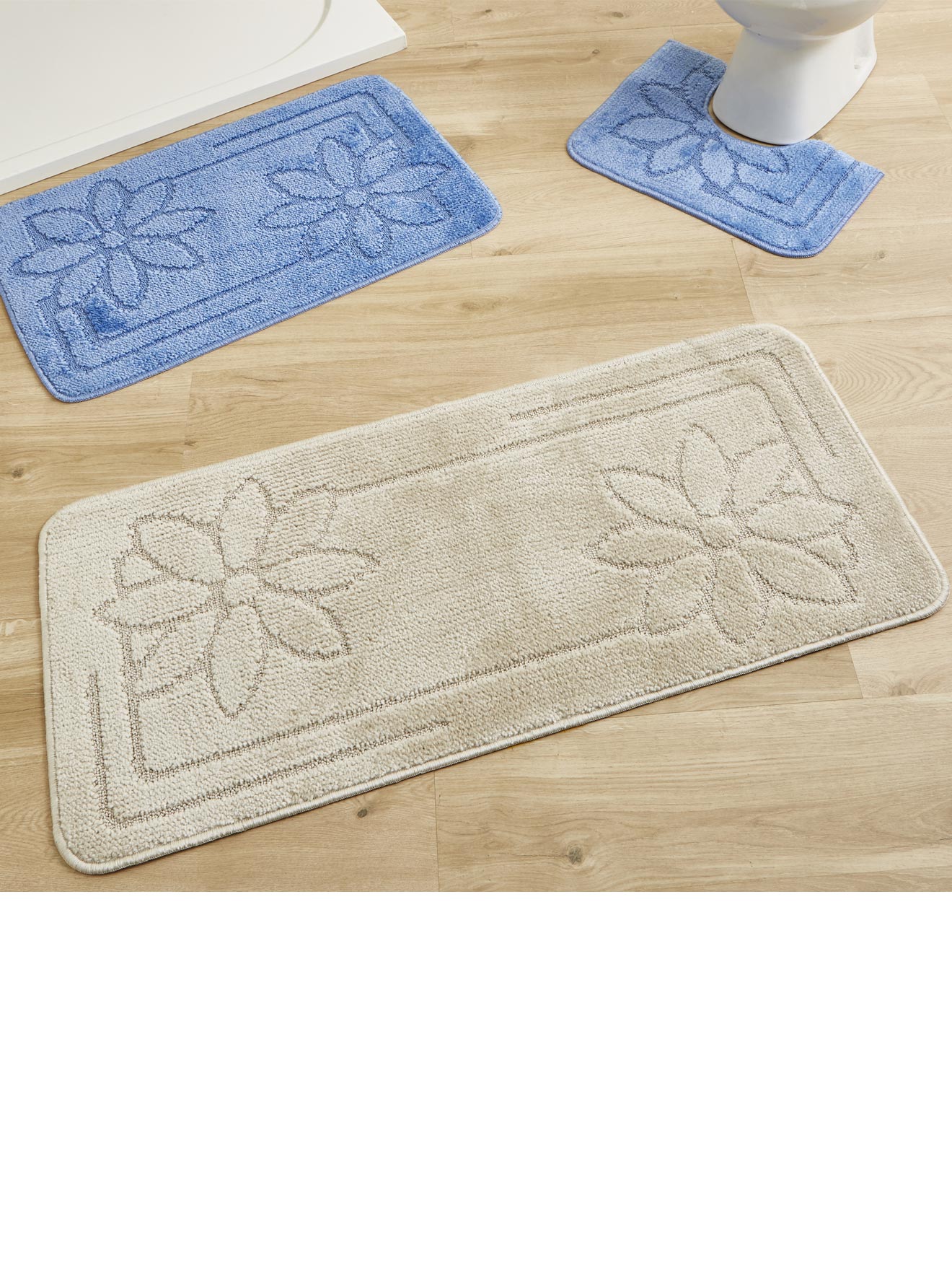 Tapis de bain unis, antidérapants