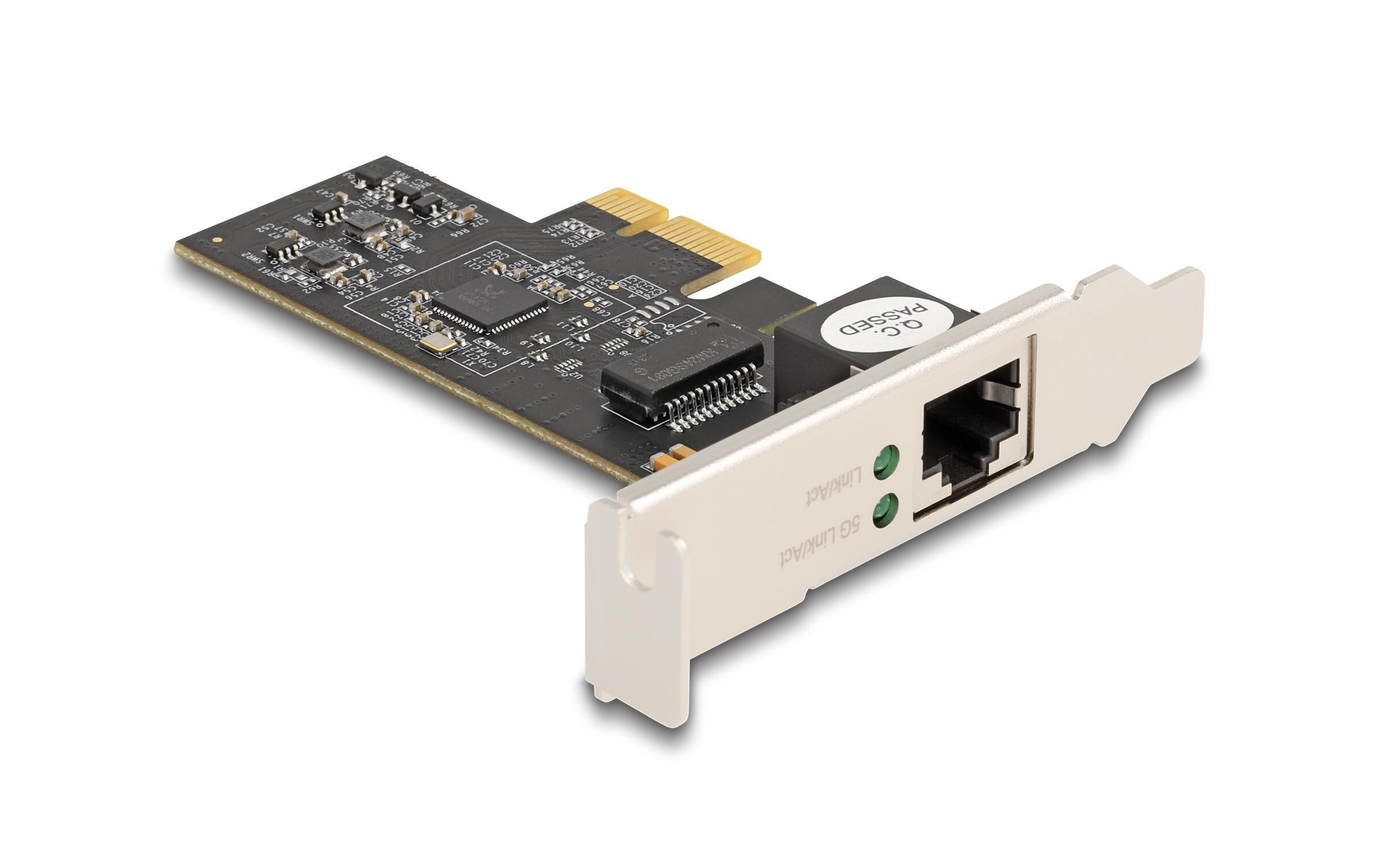 Netzwerkkarte 1x5GE PCI-Express x1Delock PCI Express x1 Karte zu 1 x RJ45 5 Gigabit LAN RTL8126