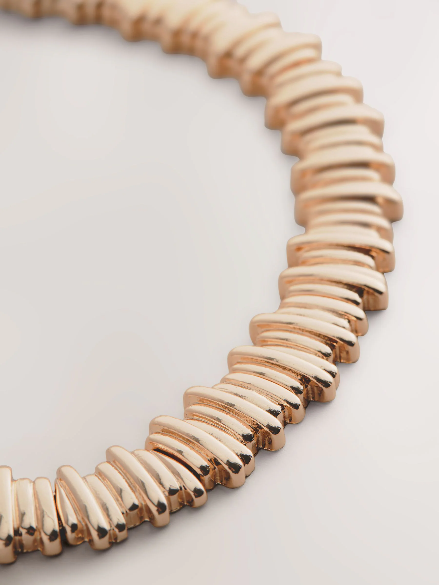Goudkleurig - Ridged Collar Necklace