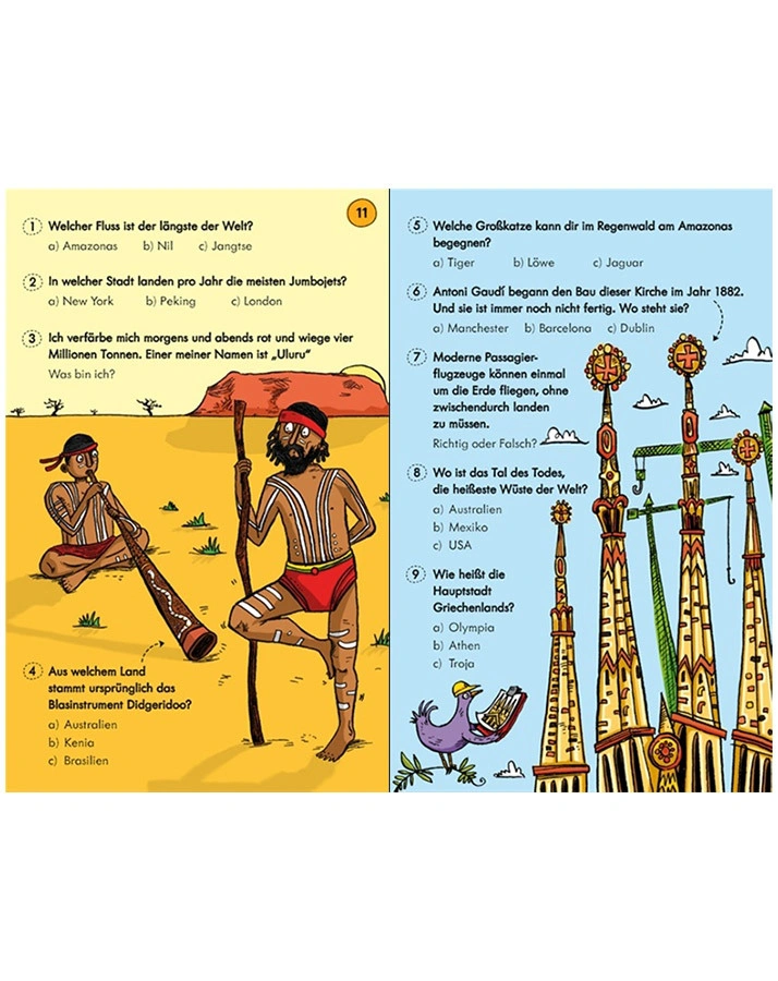 50 Quiz-Karten - Reise um die Welt
