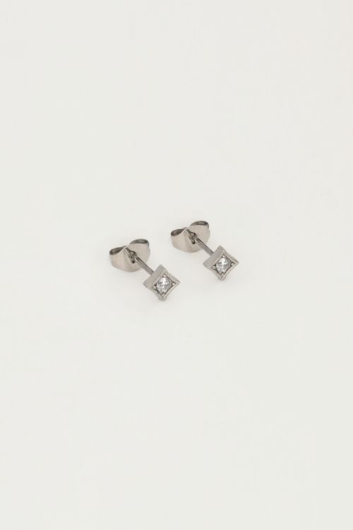Studs vierkant met strass