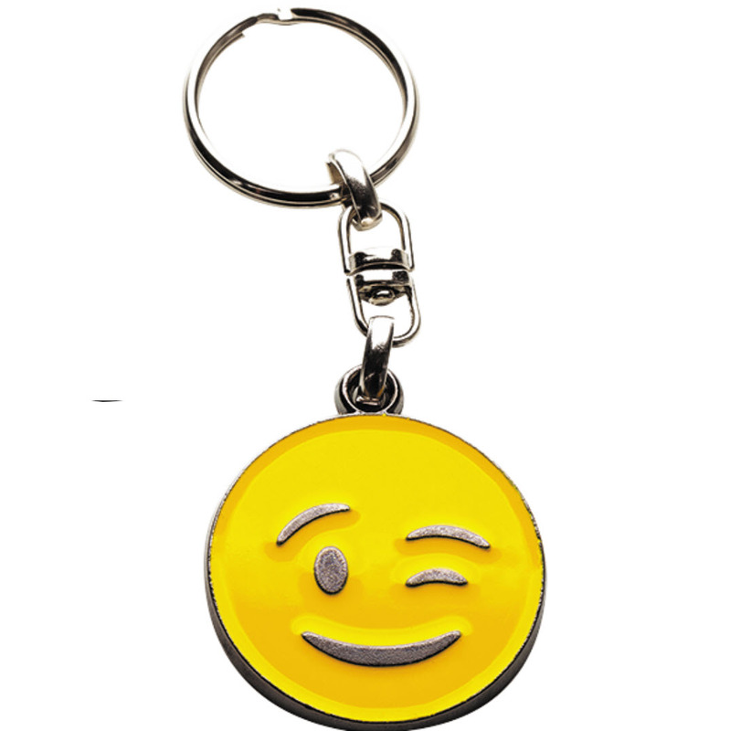 Silca Schlüsselanhänger Emoji Blink, gelb