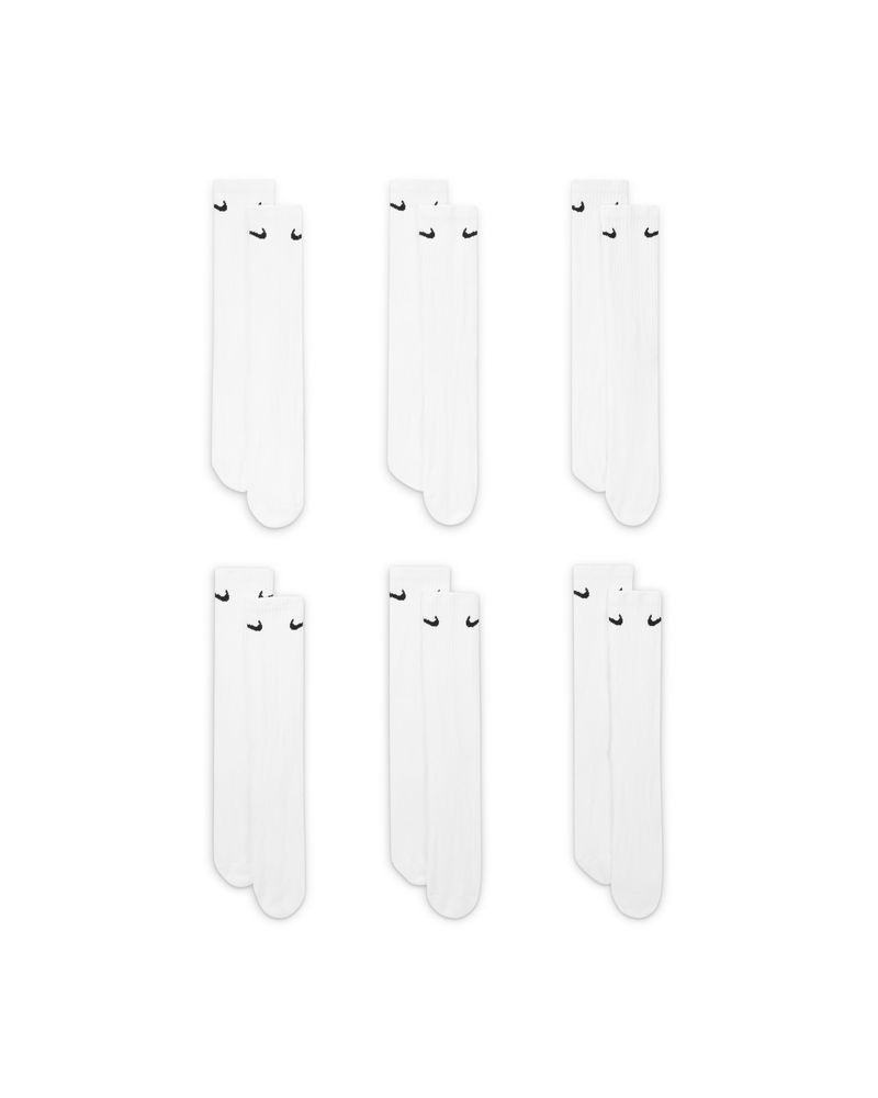 Lot de 6 paires de chaussettes Nike Everyday Blanc