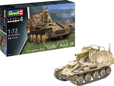Revell - Sturmpanzer 38 - T - Tank Byggesæt - 1:72 - Level 4 - 03315