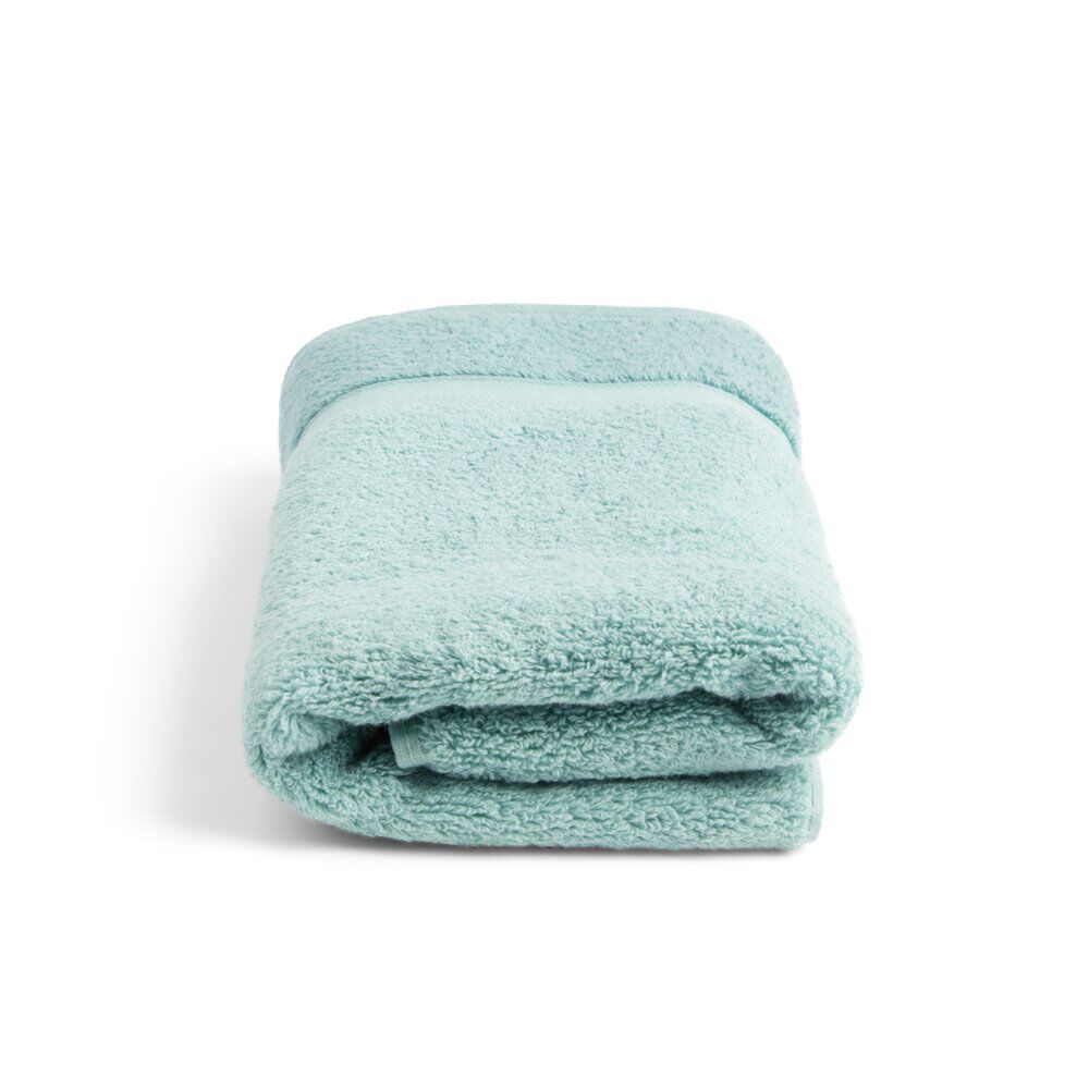 Serviette de toilette coton 50x90cm bleu ou rose