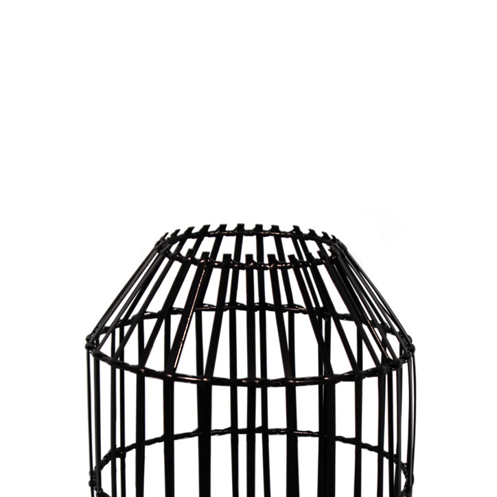 Lampe de table Wutai E27 28W ⌀20xH.36xP.20cm noir GoodHome