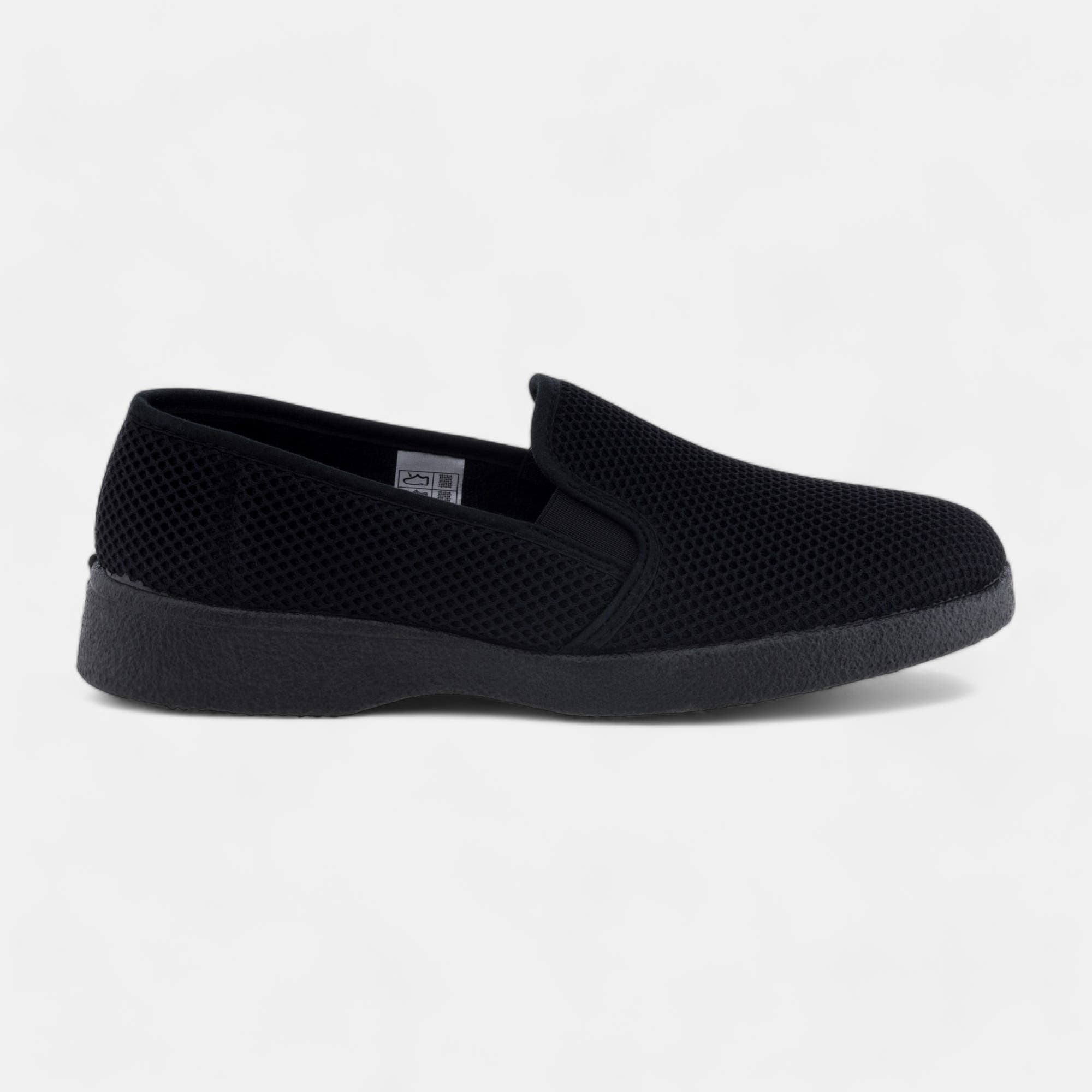 Pantoufles pieds sensibles Homme noir