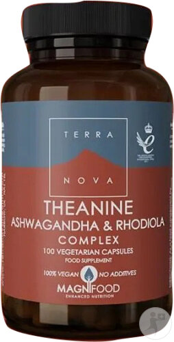 TerraNova Complexe L-Théanine Ashwagandha & Rhodiola 50 Capsules