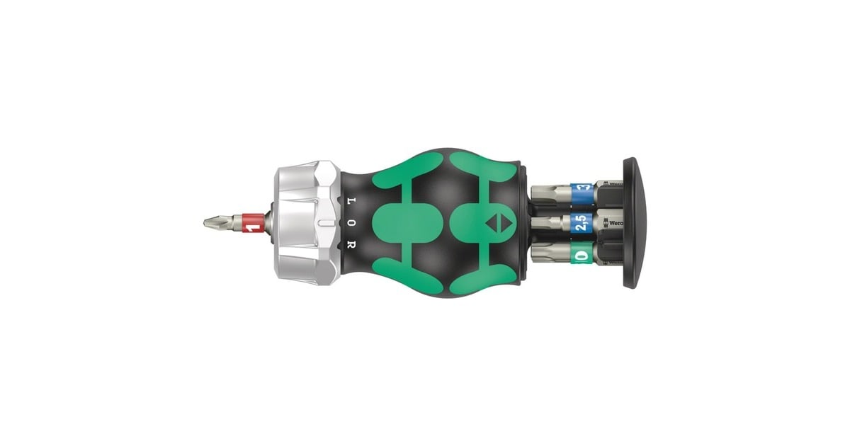 WeraBicycle Set 5, 7‑delig dopsleutel  (Zwart/groen)