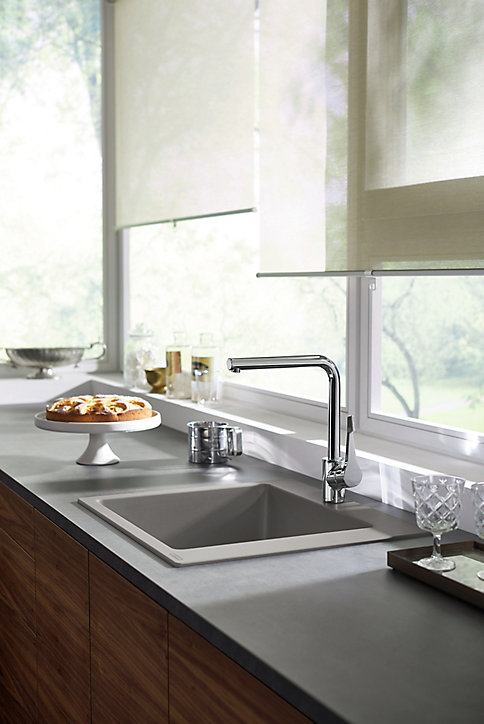 Mitigeur de cuisine chromé Hansgrohe Cento L