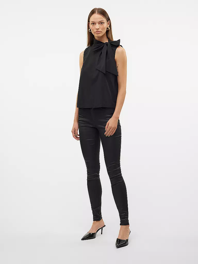 VERO MODA Hose Skinny Fit VMFLASH schwarz