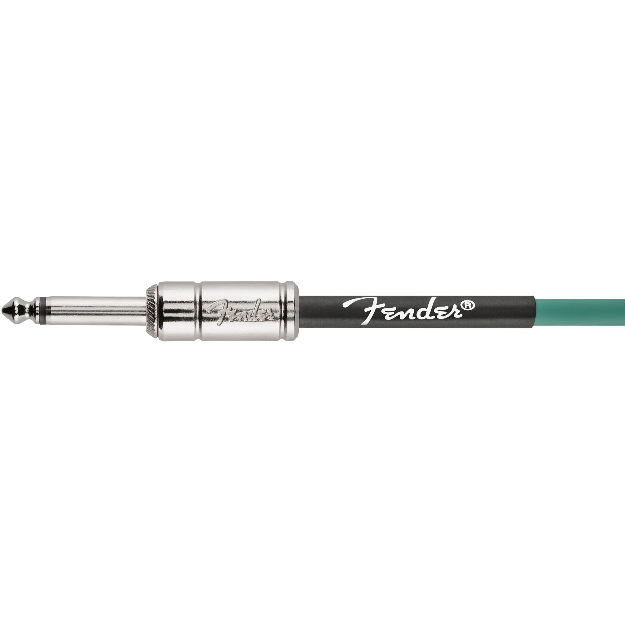 Fender Contour 15 ft Sherwood Green instrumentkabel 4,5 meter