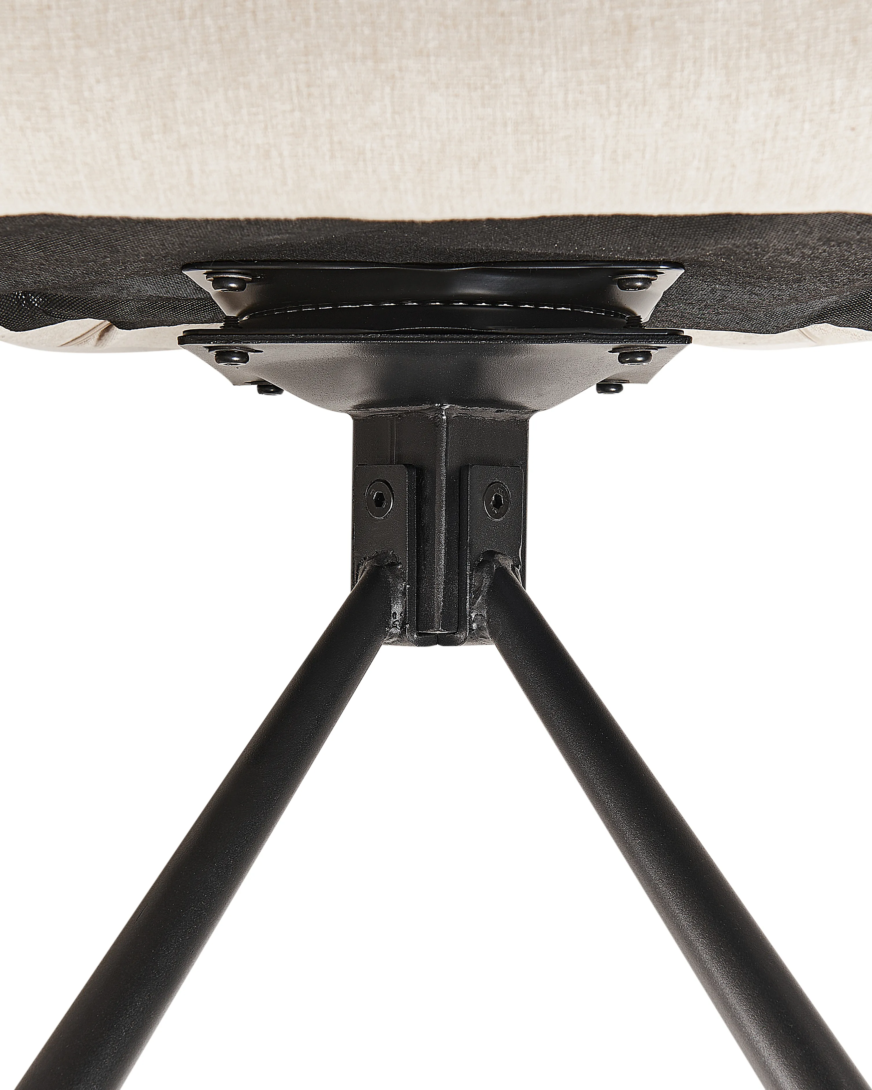 Set van 2 eetkamerstoelen draaibaar LOURES Lichtbeige