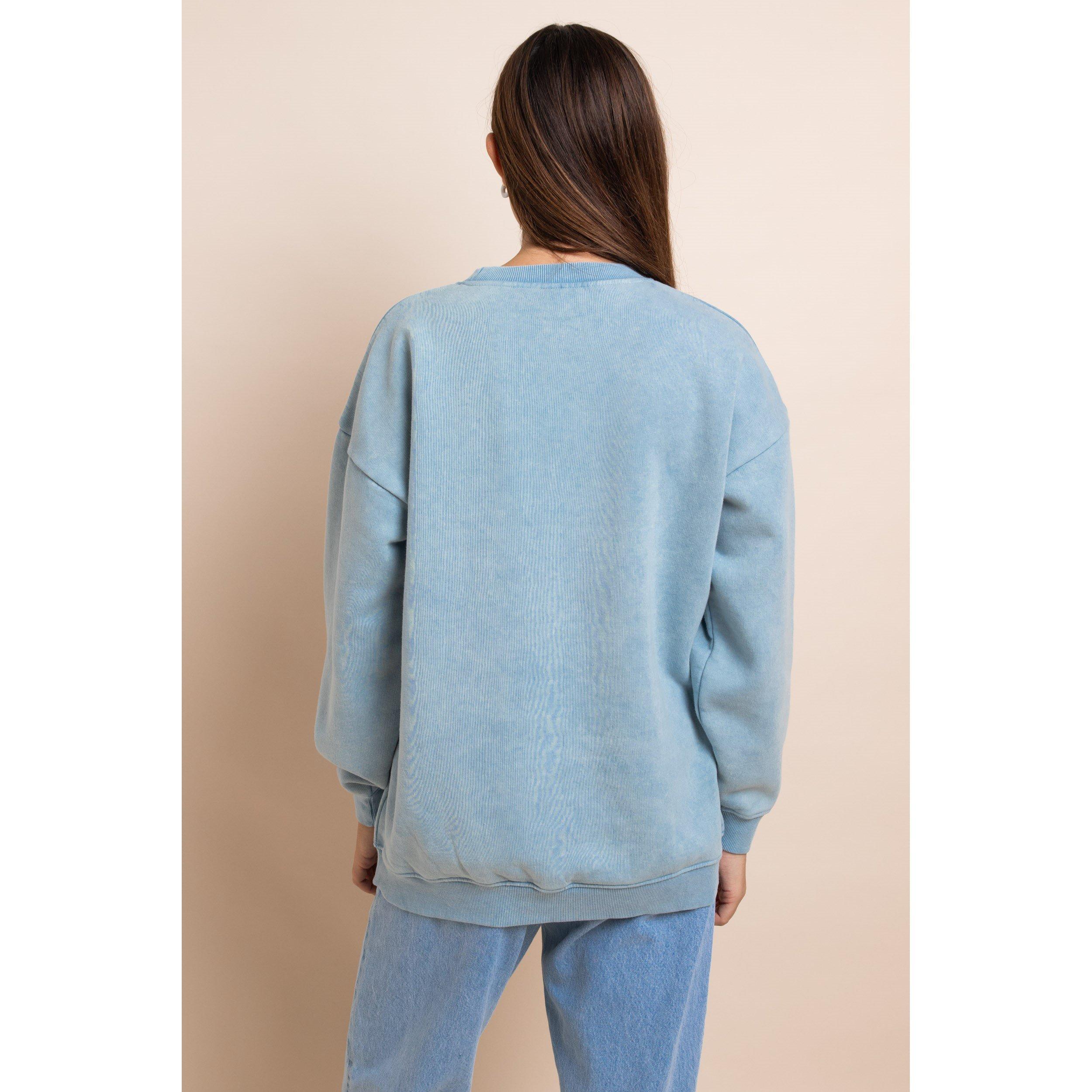 Daisy Street Embroidered Sweatshirt