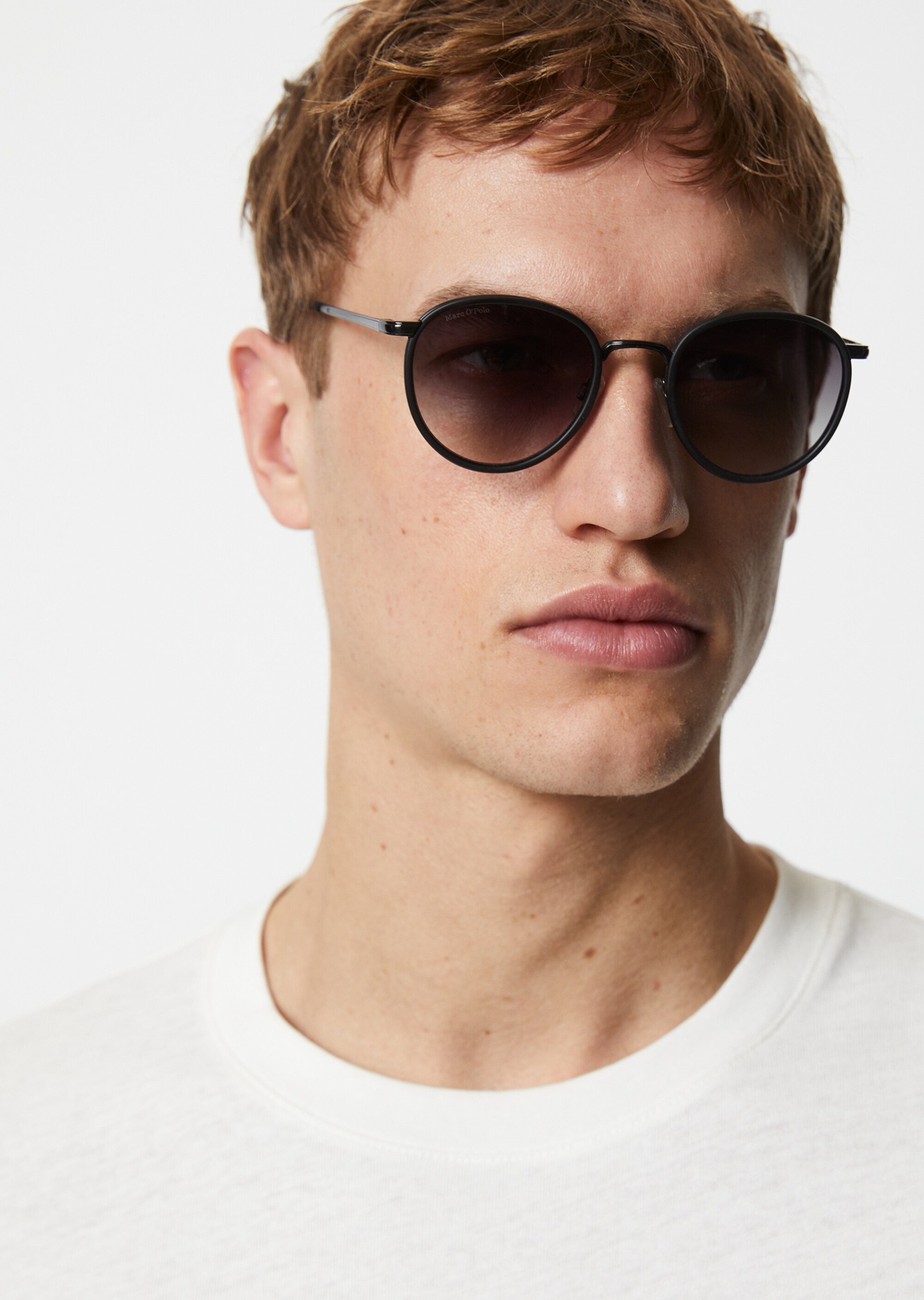 Unisex-Sonnenbrille mit extravagantem Edelstahl-Acetat-Rahmen