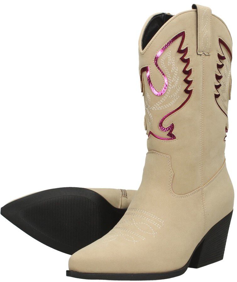 Sub55 Western laarzen beige