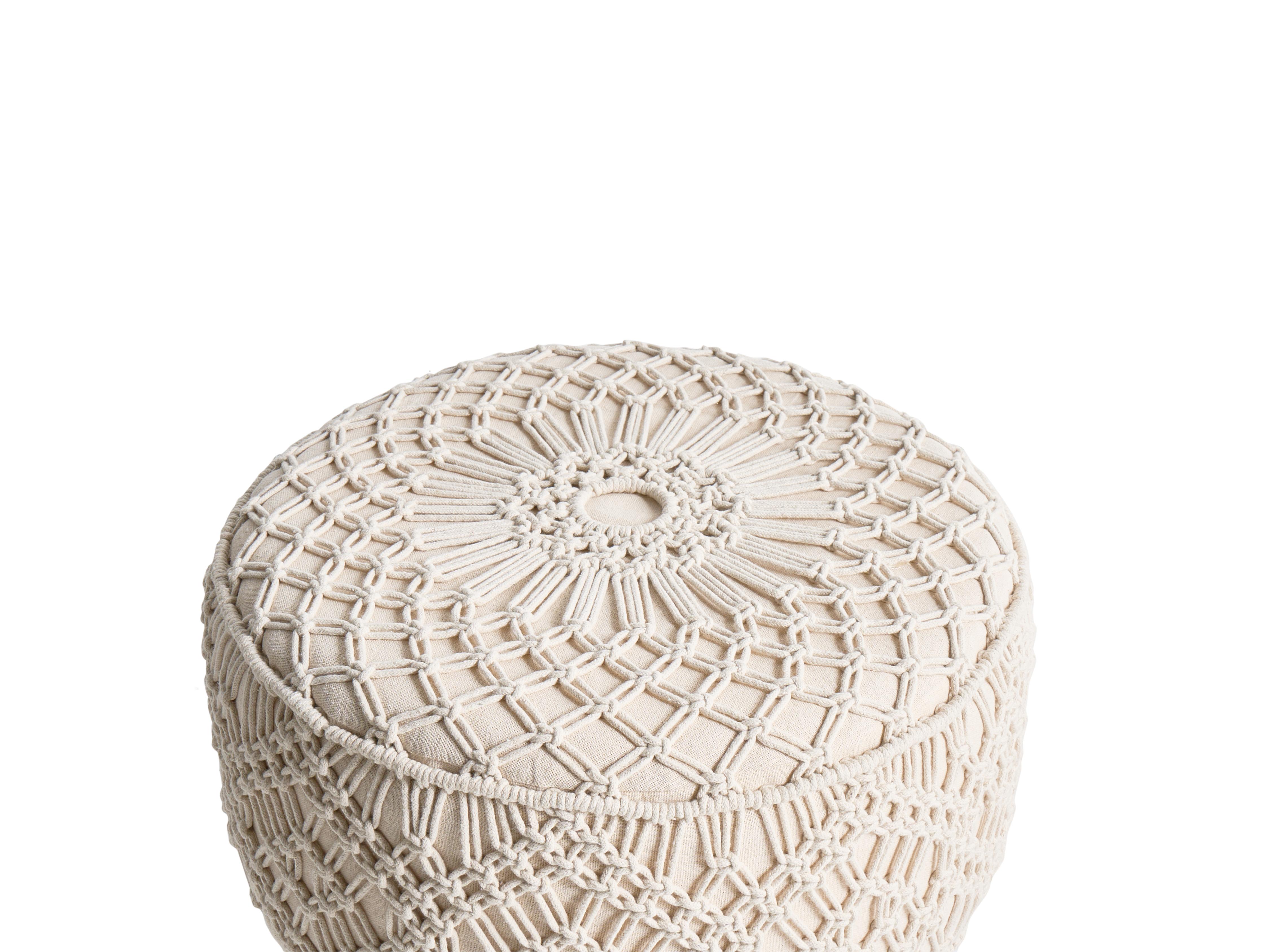 Hocker MANZAI Katoen Beige
