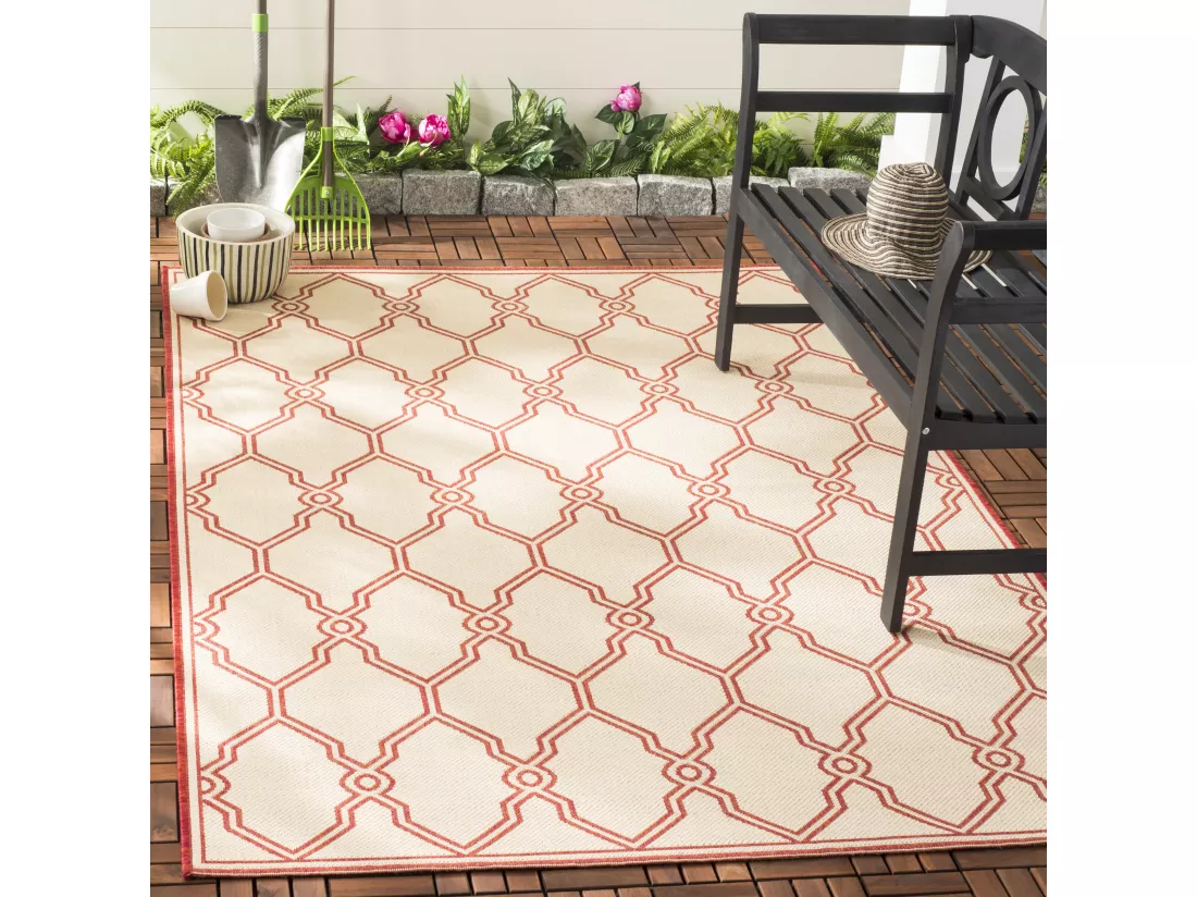 Tapis Red & Creme 122 X 183 cm - Nerano