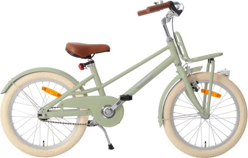 AMIGO Urban Meisjesfiets 18 Inch - Kinderfiets voor 5 tot 7 Jaar - 105-120 cm - Groen