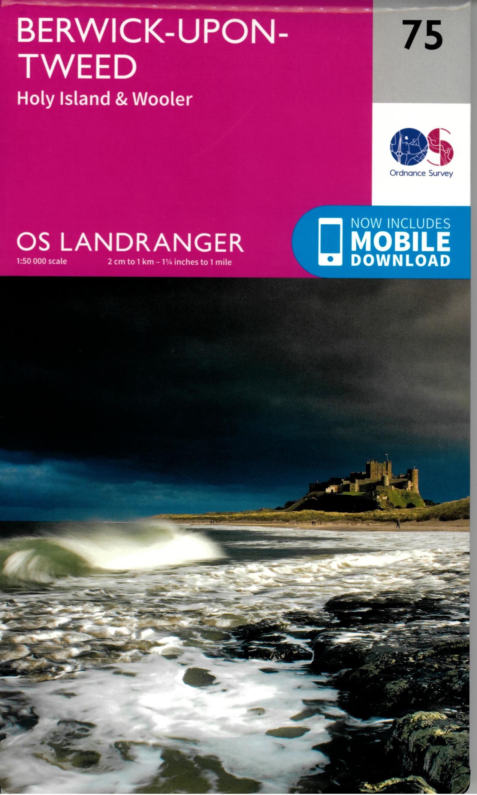 ORDNANCE SURVEY - 75 GB BERWICK UPON TWEED 1 50 000