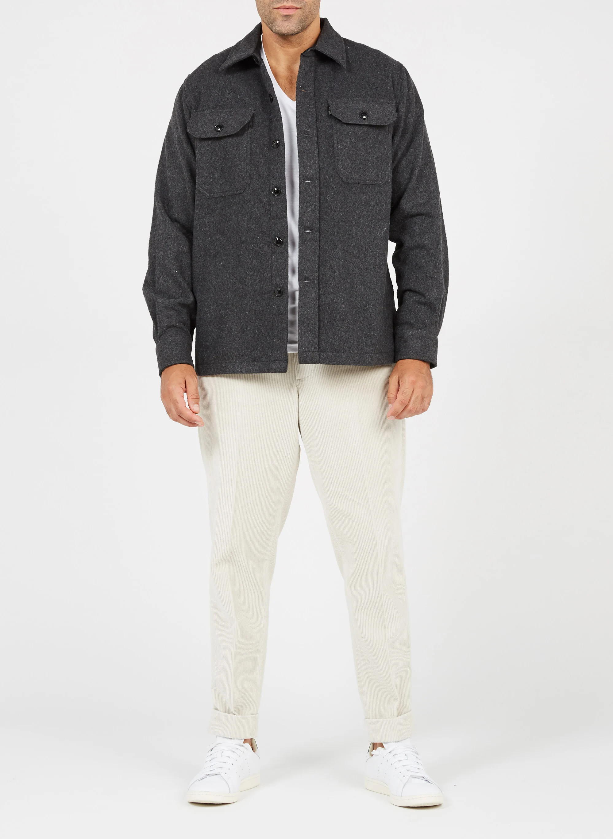 Surchemise col classique | Gris