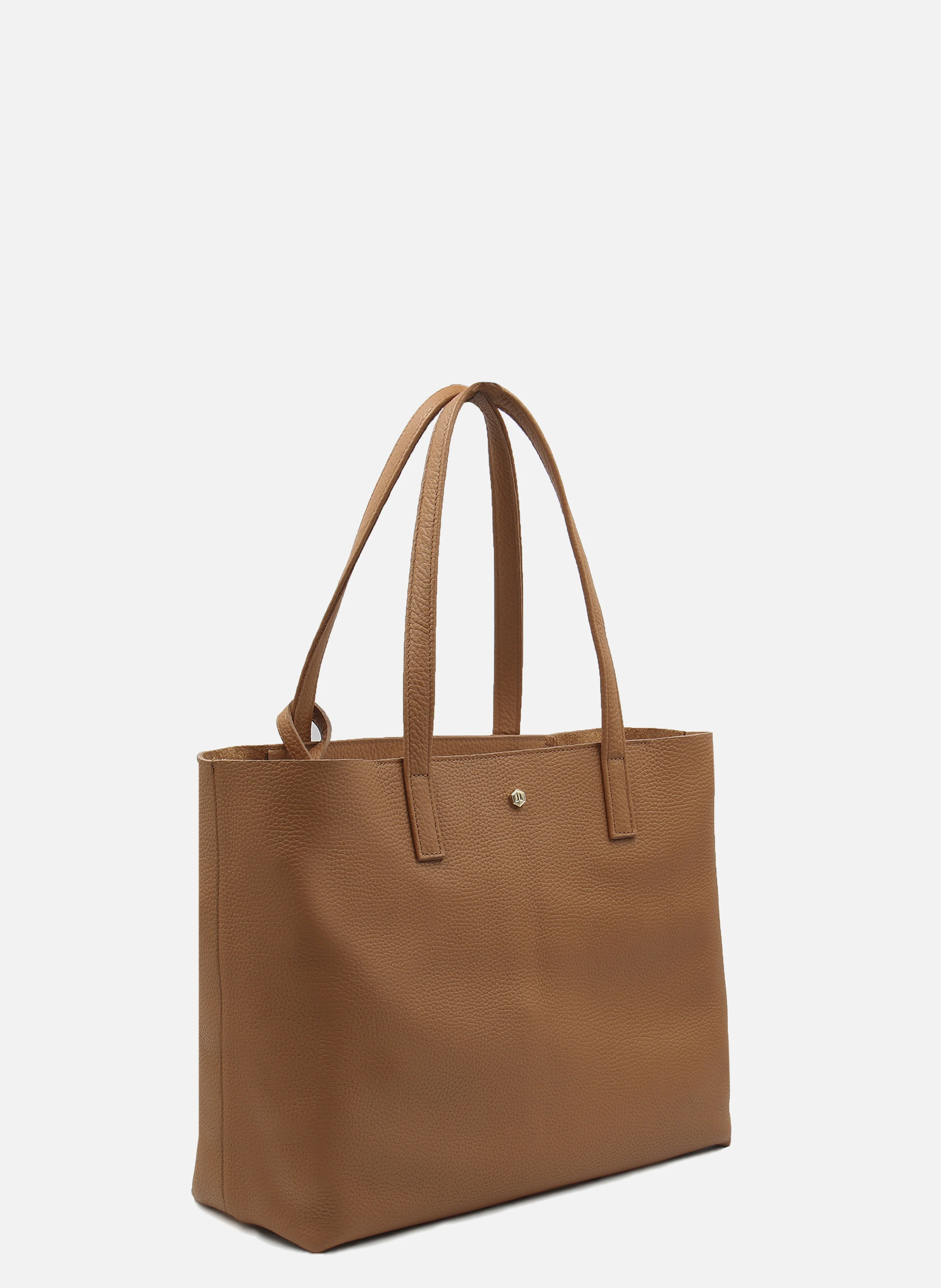 Sac cabas cuir grainé souple | Marron